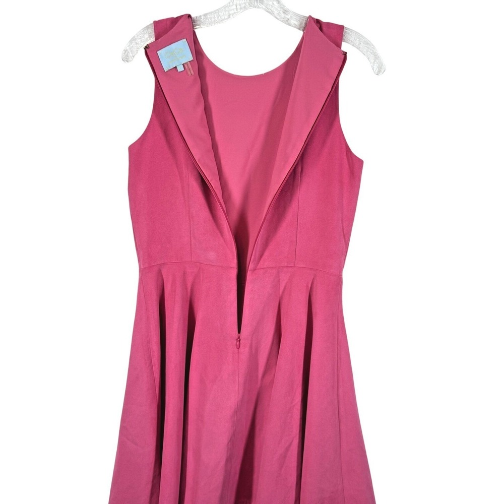 CeCe Cocktail Fit & Flare Dress Size 6 Pink Preppy Sheath Short Mini Coquette - Picture 5 of 12